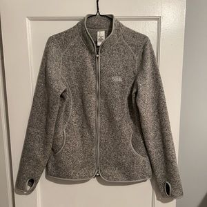 Gray North Face Fleece, Size Large